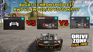 Setingan Bugatti Chiron RWD vs 4WD 2080 vs STOK Mana yang Lebih Cepat   Drive Zone Online [upl. by Jovita]