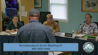 Kennebunkport Board of Selectmen  July 25 2024 [upl. by Atina269]