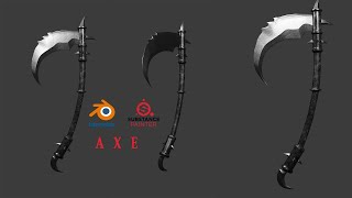 Axe 3D Modeling  Blender [upl. by Iahcedrom]