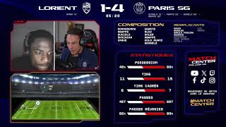 🏟️ FC Lorient vs Paris SaintGermain  Match Center 🔴🔵 [upl. by Ardnahs]