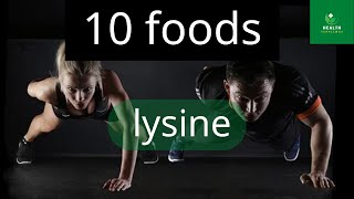 10 foods highest in lysine  lysine  Health Templewas [upl. by Caesaria]