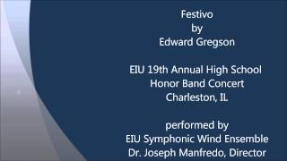 Festivo  Edward Gregson [upl. by Aeynod]