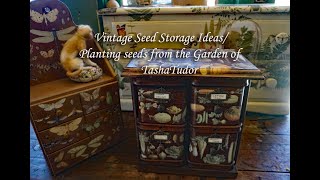 Vintage Seed Storage Planting seeds from Tasha Tudor [upl. by Anecusa525]