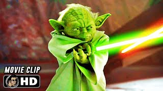 STAR WARS ATTACK OF THE CLONES Clip  quotYoda vs Count Dookuquot 2002 [upl. by Barcellona]