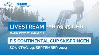 Sparkassen FIS Continental Cup Skispringen 2024  Klingenthal  Sonntag [upl. by Heigho]