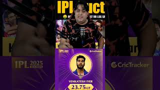 Venkatesh Iyer 2375 Croce 😱kkr rcb ipl iplauction ipl2025megaauction ipl2025megaauction [upl. by Nauquf]