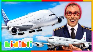 Lets learn about Airplanes  Educational Videos for Kids  Kidibli [upl. by Adnoel355]