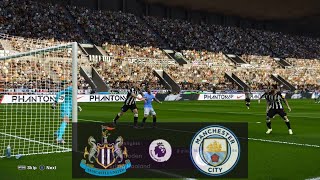 Newcastle vs Man City Premier League 2425 Full Match Highlights Skillful PES gameplay [upl. by Nimaynib974]