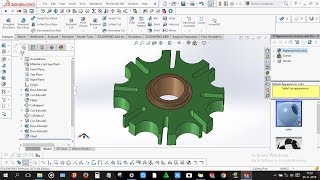 How to design Geneva Wheel in solidworks [upl. by Yrol]