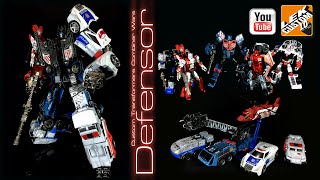 Custom Defensor Transformers Combiner Wars by LEK Custom Toys 2015 [upl. by Levona641]