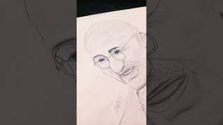 Mahatma Gandhi sketch lovegandhi art gandhiji marathi mahatmawishes motivation gandhism [upl. by Marala375]