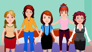 Five Little Mommies  More Kids Learning Video amp Preschool Song [upl. by Arno]