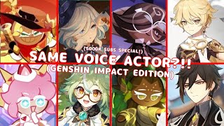 Every Cookie Run Character That Also Voicing Genshin Impact Characters Special 5K Subsribers [upl. by Akeinahs]