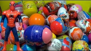 Spider Man MARVEL Surprise Egg 1 of 80 Surprise eggs Kinder Surprise Eggs [upl. by Farlie34]