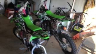 KX 85 and Klx 110L review and start up [upl. by Gnanmas373]