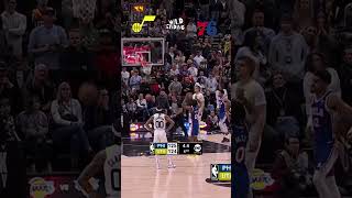 76ers vs Jazz 🔥 WILD ENDING 👀 shorts nba highlights [upl. by Fryd]