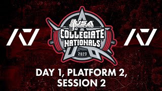 2023 Collegiate Nationals Day 1 Platform 2 Session 2  52675kg Men Raw amp Equipped [upl. by Eislek657]