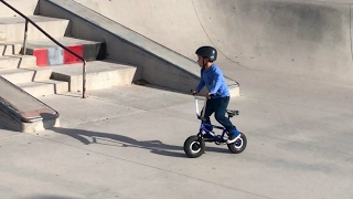 Mini BMX  Skate Park with 7 year old Zander [upl. by Haye]