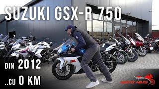 Motocicleta noua Suzuki GSXR 750  din 2012  0 km  Motomusro [upl. by Crisey]