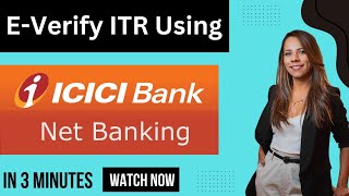 ITR EVerify using ICICI net banking  Income Tax Everify using ICICI net banking [upl. by Hertz907]