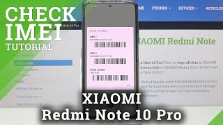 How to Verify IMEI amp Serial Number in XIAOMI Redmi Note 10 Pro – IMEI Status [upl. by Sirois]