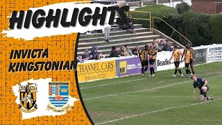 Highlights  Folkestone Invicta 32 Kingstonian  Isthmian Premier Division [upl. by Airat]