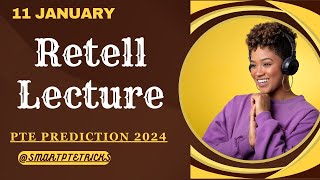 PTE RETELL LECTURE  Retell lecture Templates January 202411 January 2024 [upl. by Genie869]