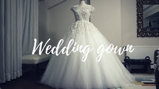 MAKING A WEDDING GOWN  BALL GOWN [upl. by Anifesoj]