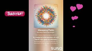 Masayang Pasko ai music generated from Sunocom aimusic viralmusic trending [upl. by Dnalram]