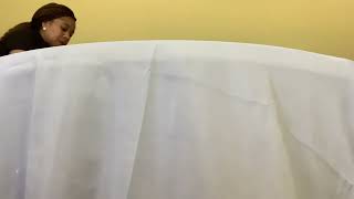 How to Press a 120 in Round Tablecloth [upl. by Ki]