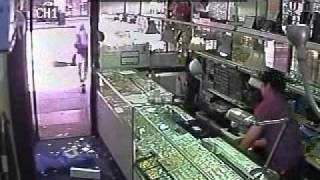 Another SmashGrab Robbery in Jewelry District Caught on Video [upl. by Anorahs503]