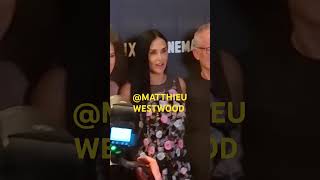 Demi Moore The Substance Première Paris demimoore thesubstance ghost paris celebrity hollywood [upl. by Tillfourd541]