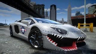 GTA IV 2012 Lamborghini Aventador LP7004 USAF Crash Testing  Insanegaz [upl. by Priscella350]