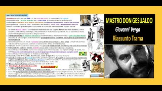 ✅ MASTRO DON GESUALDO Giovanni Verga riassunto trama e commento [upl. by Hnim130]