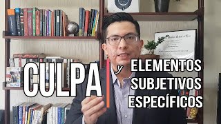 Culpa y Elementos Subjetivos Específicos [upl. by Alec924]