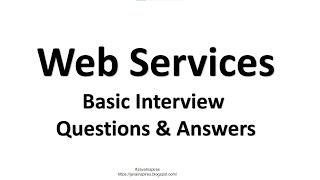 Web Services  Basic Interview Questions amp Answers  Java Inspires [upl. by Jourdan]