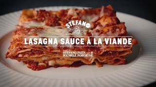 Lasagne sauce à la viande Recette facile  Stefano Faita [upl. by Aicel]