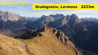 Grubigstein Lermoos 2233m Herbstliche Bergtour Mieminger Alpen [upl. by Corette]