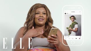 Netflixs Nicole Byer InstaStalks Beyoncé Antoni Porowski and Cardi Bs Food Pics  ELLE [upl. by Akela]