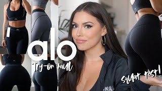 ALO YOGA TRYON HAUL  REVIEW IS IT WORTH THE HYPE  ELLEKAE [upl. by Halimaj955]