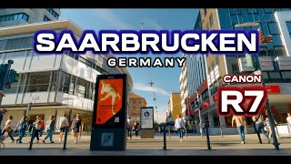 Saarbrücken  Canon R7  Cinematic Street Videography  Relaxing Tour 4k [upl. by Klara824]