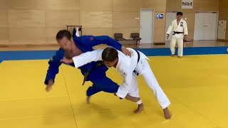 Japanese Judo Champ keeps using BANNED Leg Grabs [upl. by Vokay]