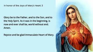 Chaplet Of The Immaculate Heart Of Mary [upl. by Aikemat]