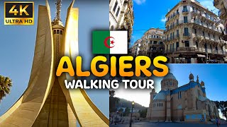 Algeria Will Shock you  ☪️ Algiers Walking tour ☪️  Real Ambient Sound 4K جولة في شوارع الجزائر [upl. by Olocin]