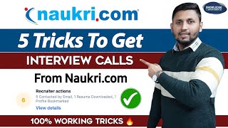 5 Tricks To Get Interview Calls From Naukricom  Naukricom Jobs Apply  How To Get Job In 2023 [upl. by Arte]