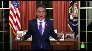 Joaquín Reyes I Barack Obama quotQuiero terminar la legislatura y llevar la vida de gorrino pachónquot [upl. by Rumit915]