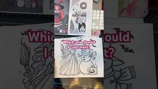 Which page should I color next spooky christmas coloringpages [upl. by Neau]