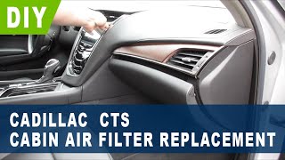 Cadillac CTS Cabin Air Filter Replacement  2015 2016 2017 2018 2019 [upl. by Lemak]