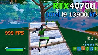 RTX 4070 ti  Intel i9 13900KF  LATE GAME ARENA  Performance Mode  Fortnite Chapter 4 [upl. by Navoj46]