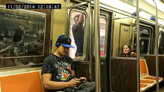 1 Hour of TERRIFYING NYC Subway Moments Caught on Camera [upl. by Anola211]